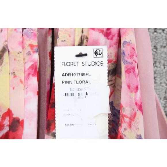 Floret Studios Flare Dress Womens Size XL Pink Floral Pattern Sleeveless NWT - Picture 6 of 8